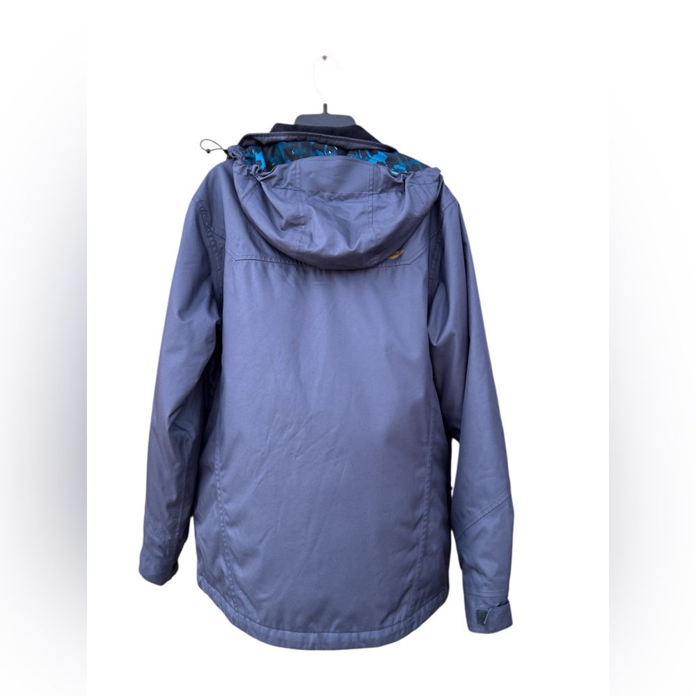 SIMS Insulated Snowboard Ski Jacket Blue Gray Hooded Size S - Picture 2 of 5